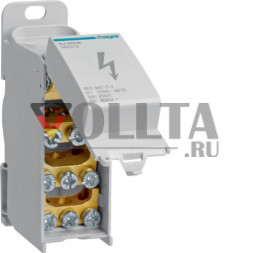 Распределительный блок Hager KJ02DN 125A закрытый 1-полюсный