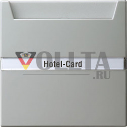 Gira 014042 S-Color Выключатель карточный для отелей,клавиша 10А, цвет:серый, тон:глянец