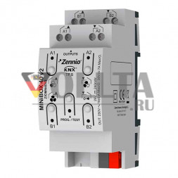 Zennio ZIOMN40v2 Многофункциональный актуатор KNX MIniBox QUATRO — выход 4 x 16 А