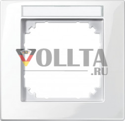 Schneider серия: Merten 514119 M-Plan рамка 1-я, цвет:полярная белизна, тон:глянец