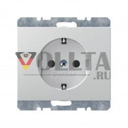 Berker 47157009 K1 SCHUKO-розетка 16А, без защиты от детей цвет:полярная белизна, тон:глянец