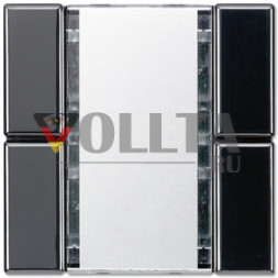 Jung LS2092NABSSW LS990 KNX сенсорный двойная, цвет: черный