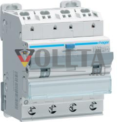 Hager ADM456QC 4P 6kA C-6A 30mA Тип A QC/QB дифференциальный автоматический выключатель