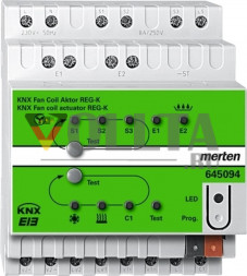 Schneider серия: Merten 645094 KNX Fan Coil приводом